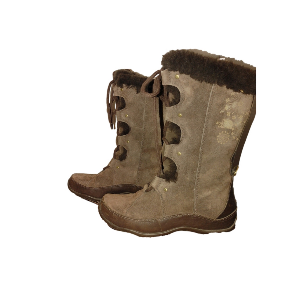 The North Face Abby III Suede/Leather Faux Fur Boots Size 7